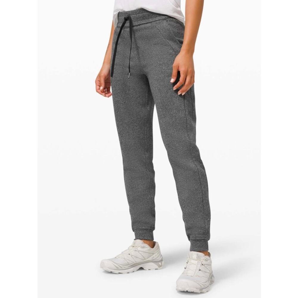 Lululemon Scuba Joggers Athletic Sweatpants Heathered Speckled Black Size 10